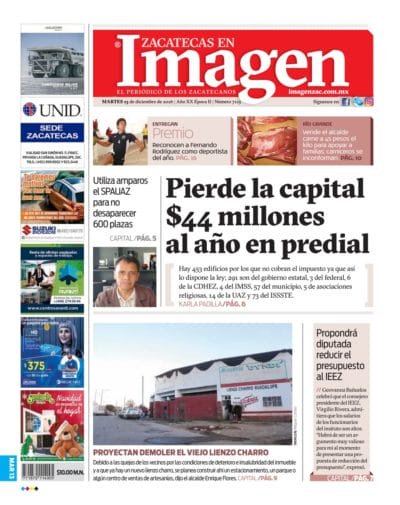 Imagen Zacatecas edición del 13 de Diciembre 2016