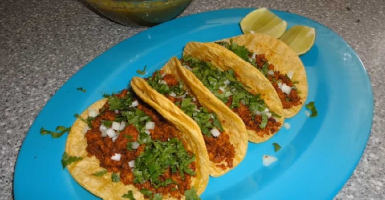 LaRecetaDeHoy Tacos de carne molida con chorizo