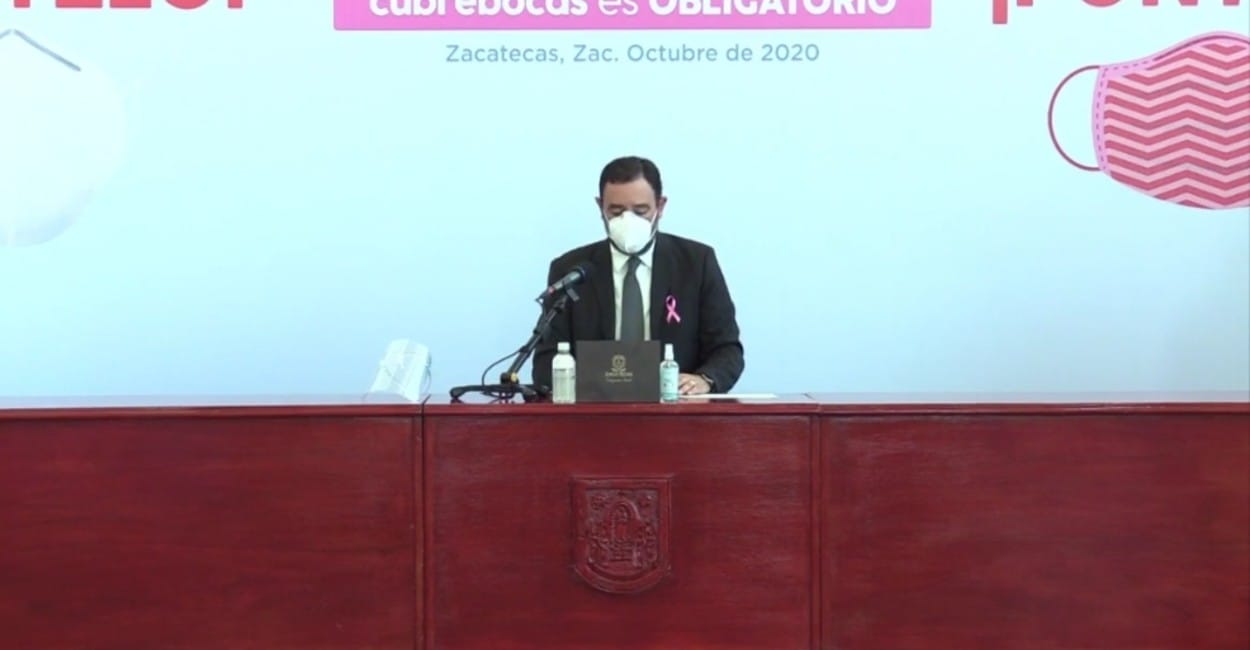 Alejandro Tello, gobernador de Zacatecas. Fotos: Captura de pantalla.