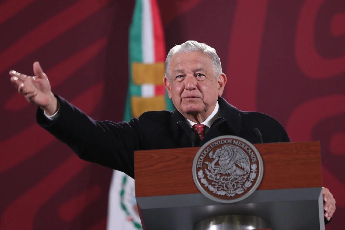 Andrés Manuel López Obrador (AMLO) en la Mañanera.