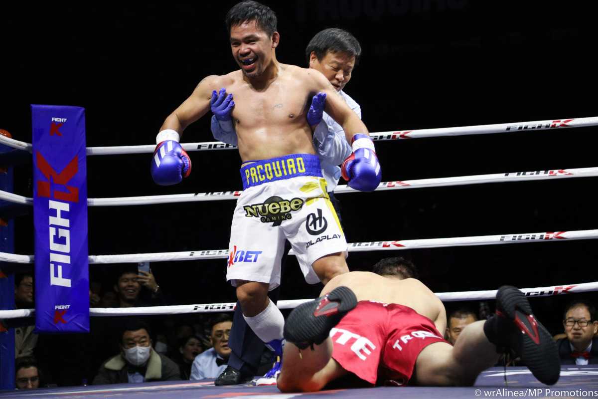 La leyenda del boxeo filipino Manny Pacquiao volvió al box para vencer a un youtuber llamado DK Yoo