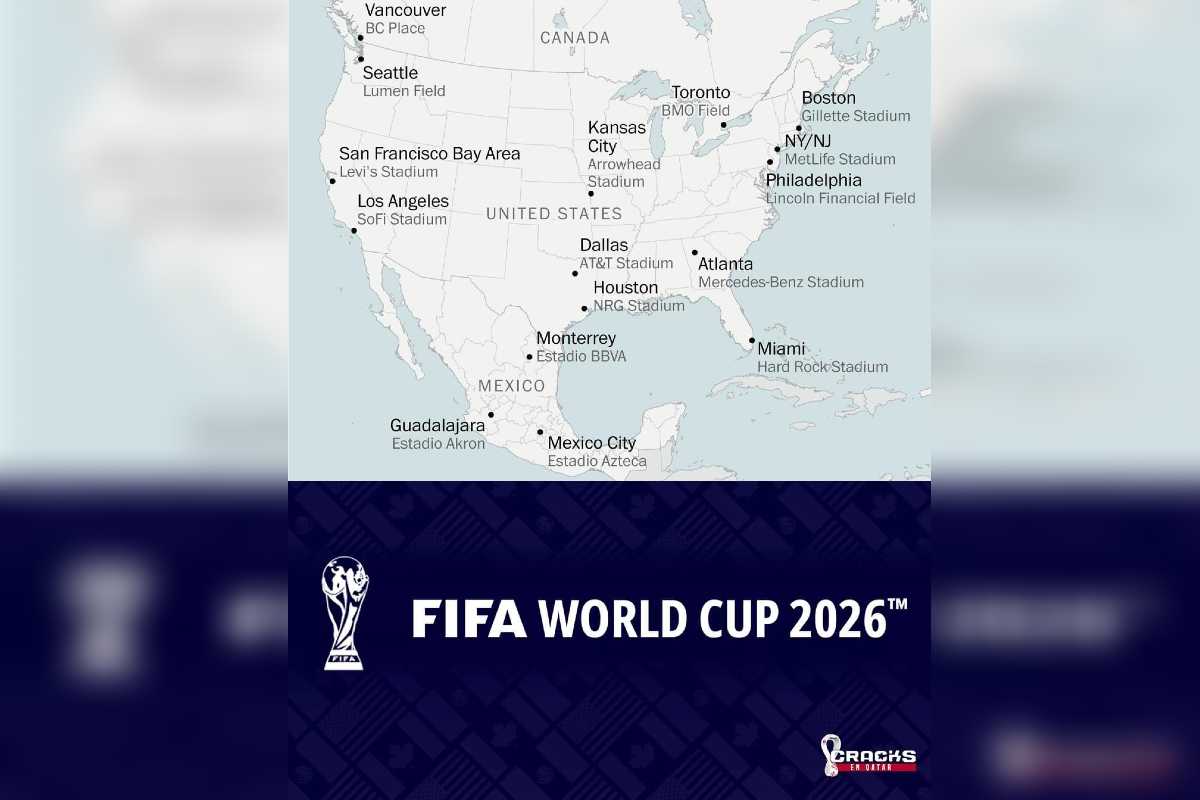 La Copa del Mundo 2026 ya tiene sedes. La FIFA anunció el nombre de las 16 ciudades que acogerán partidos del Mundial del 2026.
