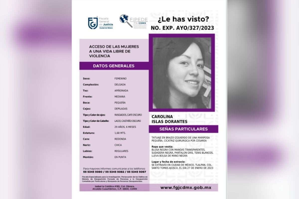 Localizan el cuerpo de una mujer en el estado de Morelos, se identificó como el de Carolina Islas