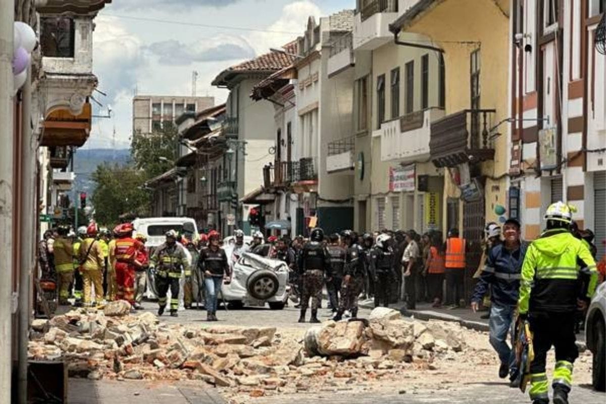 Aumenta a 15 personas fallecidas el saldo de víctimas que dejó el fuerte sismo en Ecuador y Perú este sábado