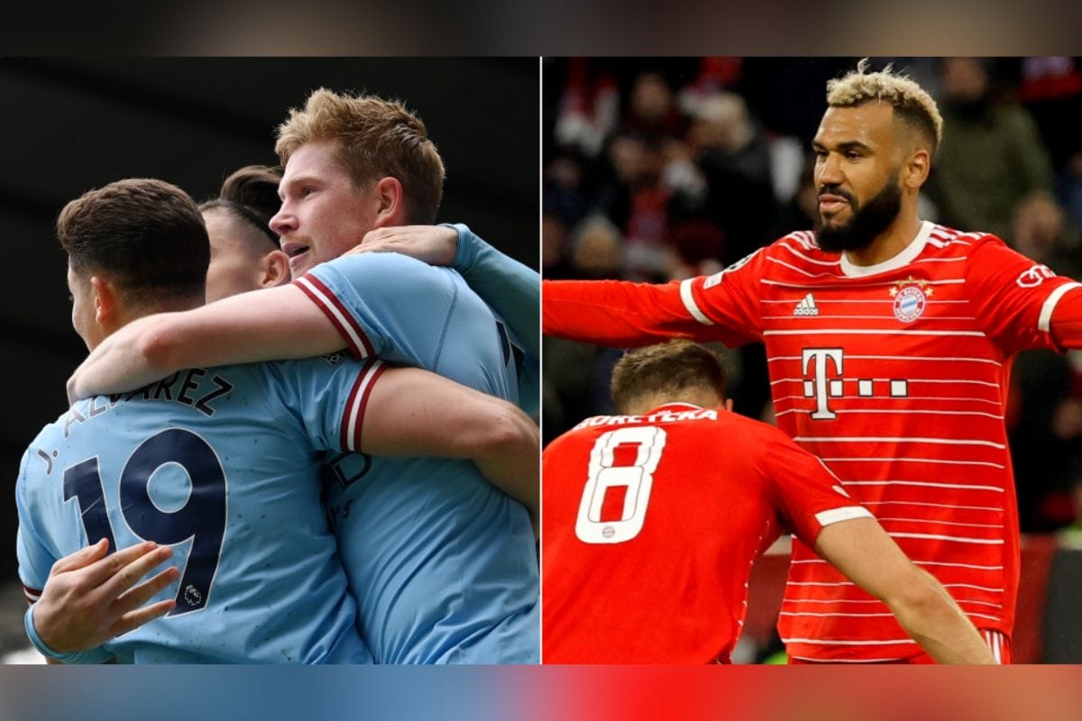 La serie de cuartos de final de la Champions League entre Bayern Múnich y Manchester City.