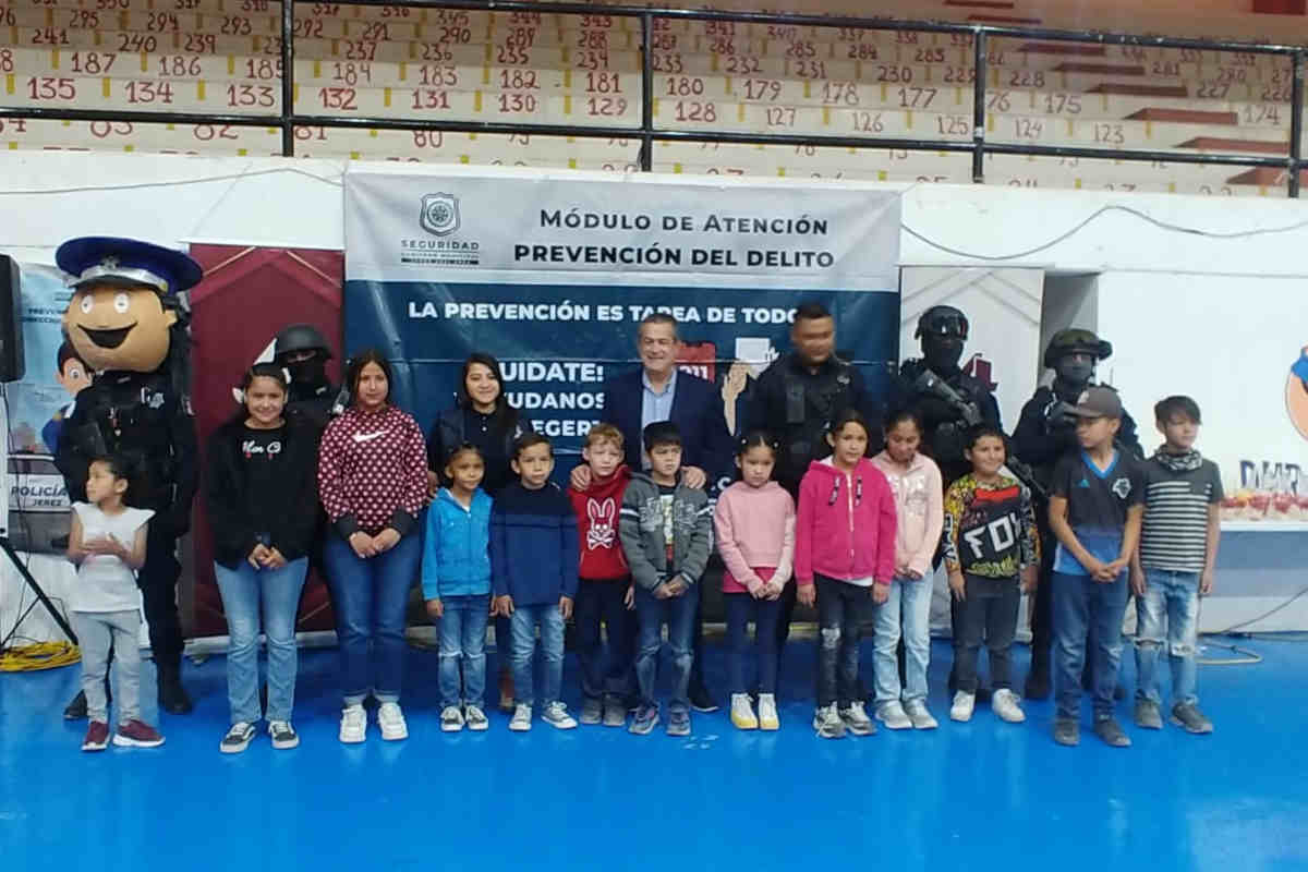 Festejan en Jerez el Día del Niño 2023 con convivio denominado 'Niño Policía'