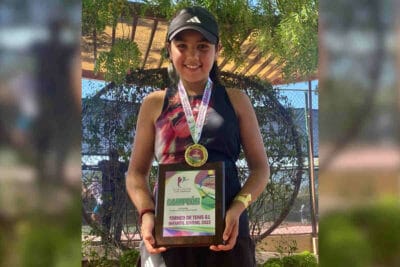 Valeria Cabral Zamora gana en singles y dobles en el Nacional de Tenis G1 celebrado en Hermosillo, Sonora 2