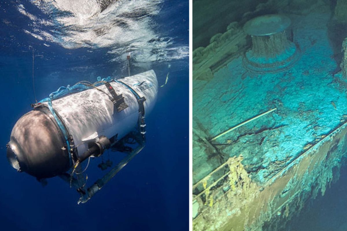 En el Océano Atlántico, desaparece un submarino a 3 mil 800 metros de profundidad; llevaba a turistas a ver los restos del Titanic, en el vehículo viajan cinco personas.