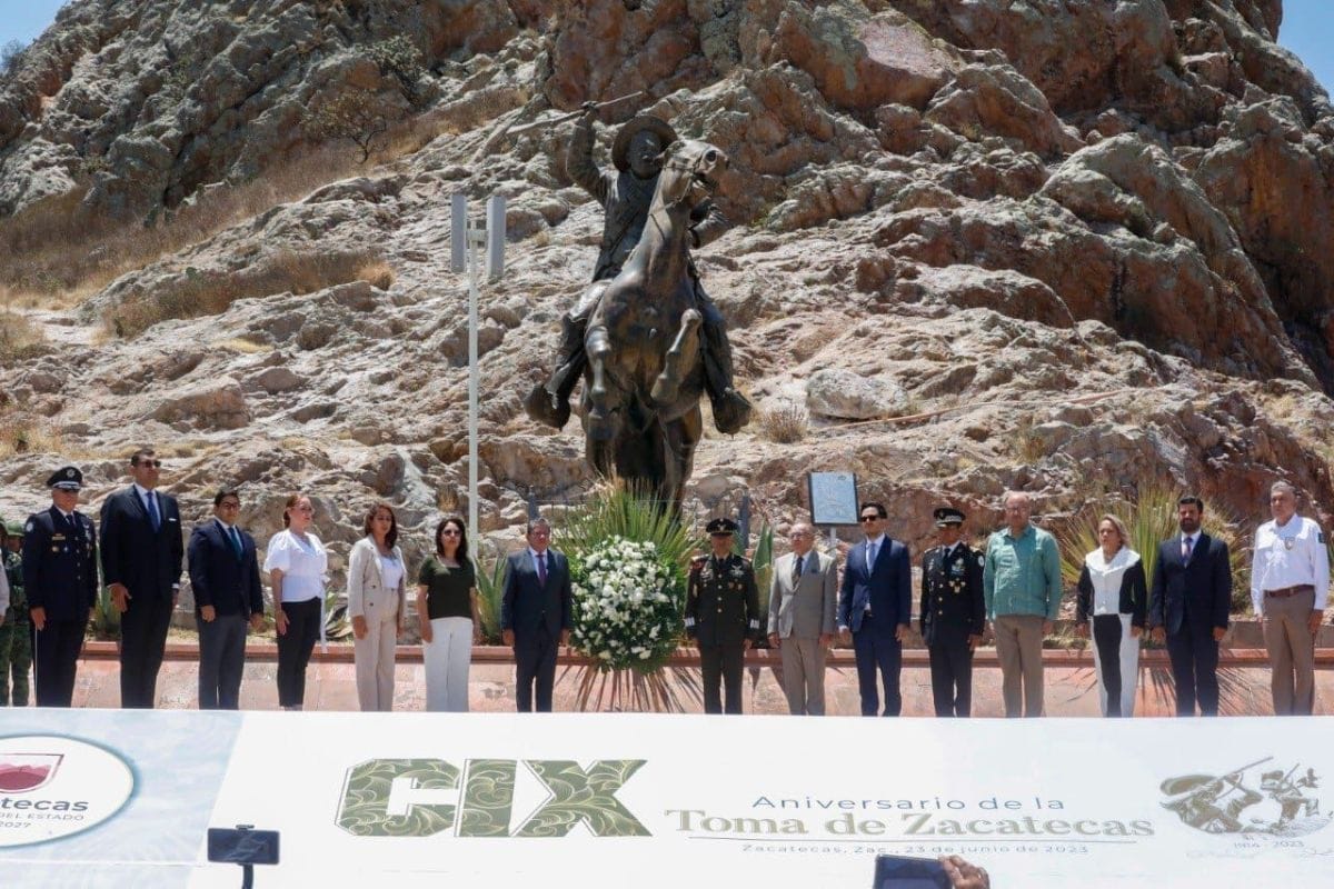 Se conmemoró el CIX aniversario de la Toma de Zacatecas; y se entregó la medalla al Mérito de Investigación Histórica de la Revolución Mexicana 2023.