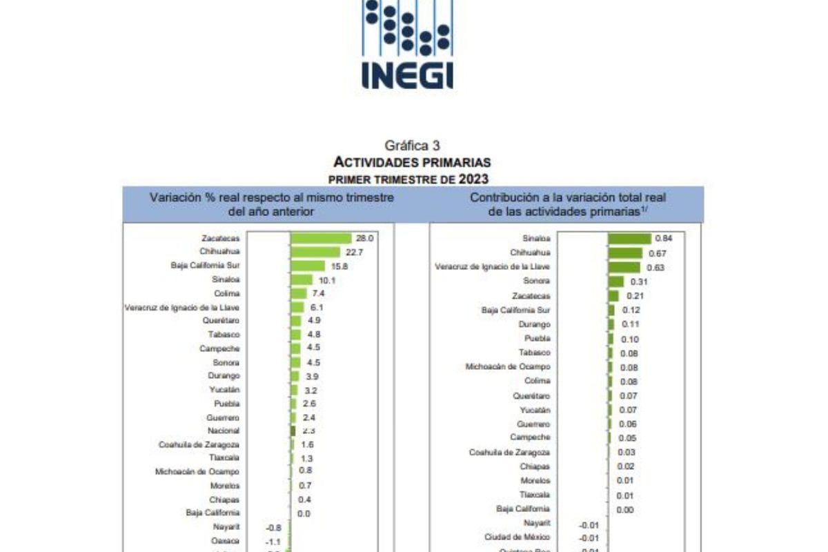 Inegi Zacatecas Segundo Estado Con Mayor Crecimiento Económico 8029