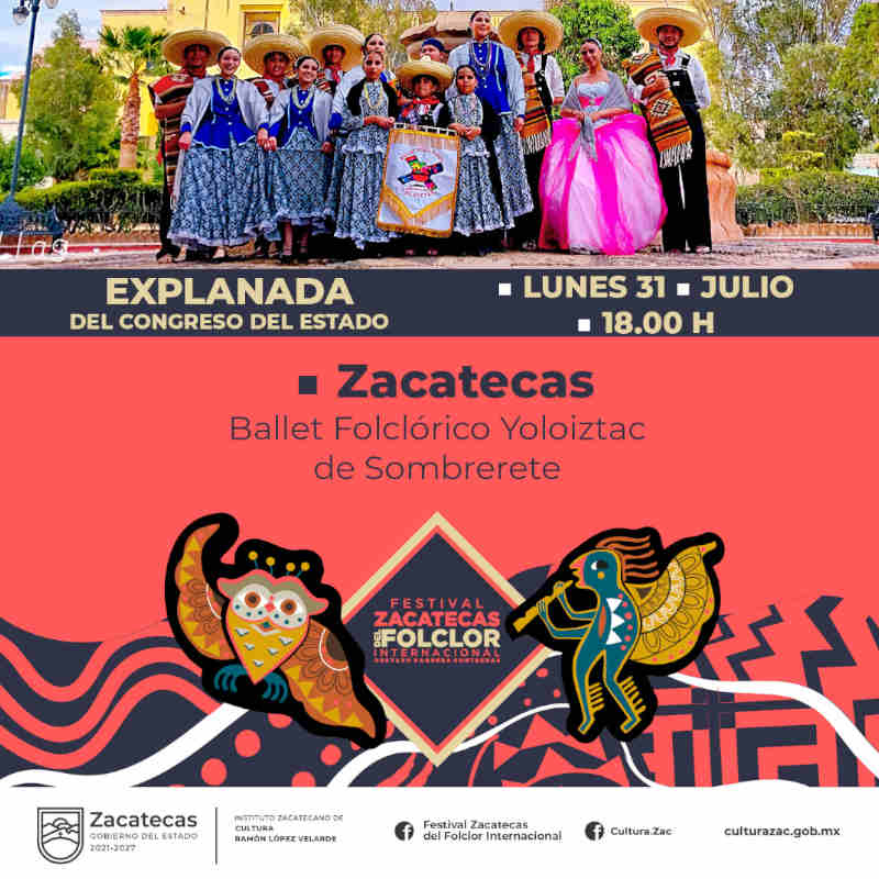 Festival Zacatecas del Folclor Internacional 2023: Conoce las actividades de este lunes