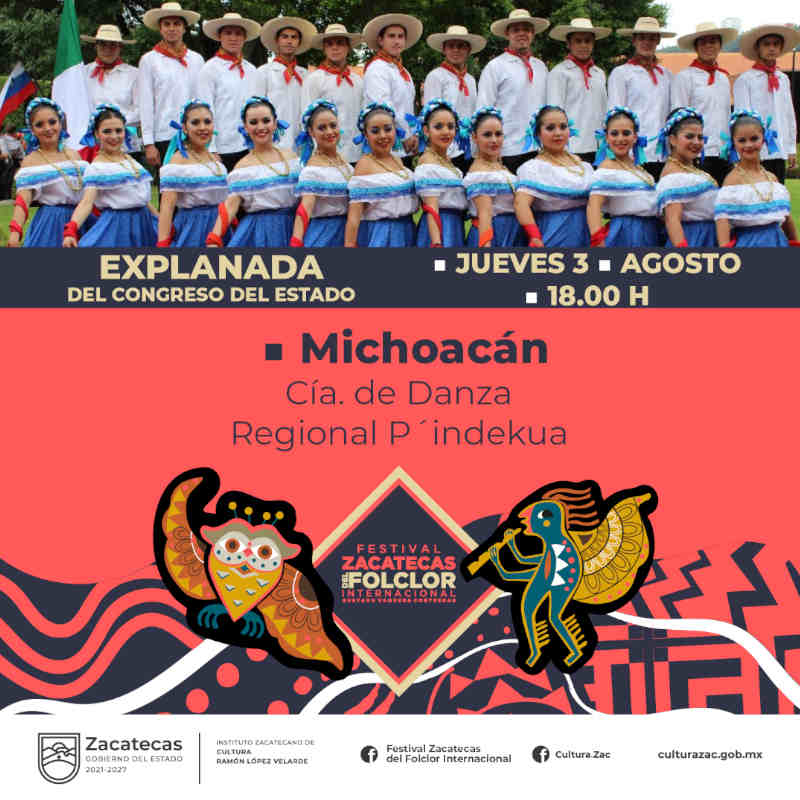 Festival Zacatecas del Folclor Internacional 2023 Conoce las actividades de este jueves