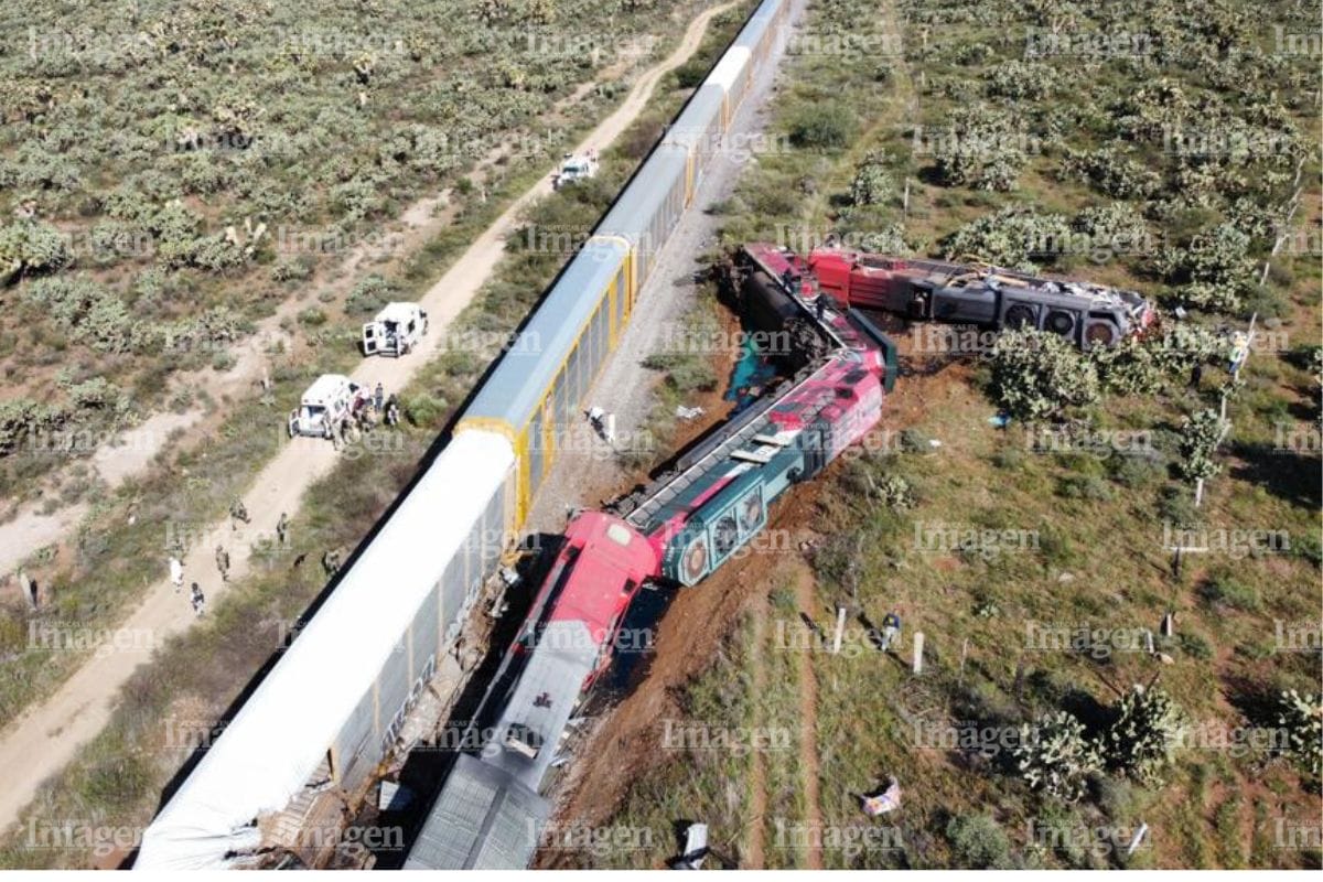 Dos muertos y cuatro heridos dejó como saldo un accidente ferroviario registrado este domingo por la mañana.