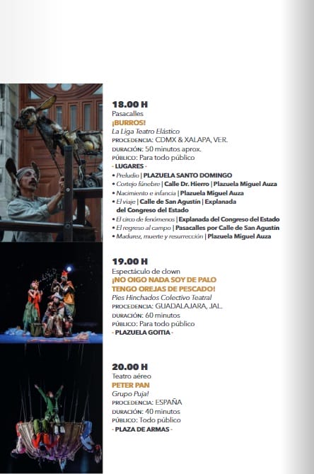 Festival Internacional de Teatro de Calle 2023 Conoce el programa general