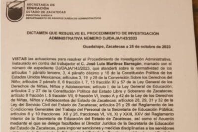 Exoneran a José Luis Martínez Barragán, subdirector señalado de acoso en secundaria de Fllo | Foto: Cortesía