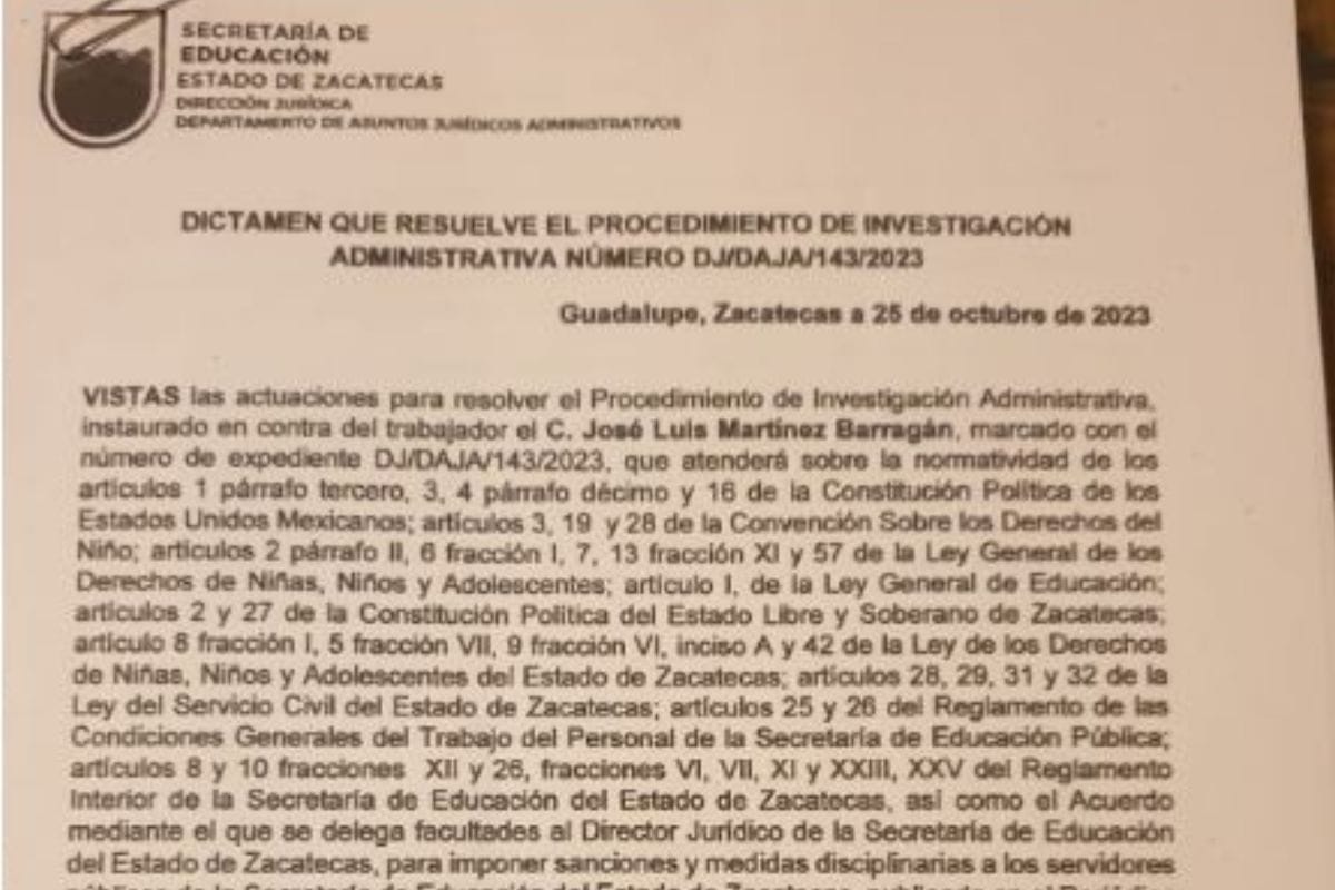 Exoneran a José Luis Martínez Barragán, subdirector señalado de acoso