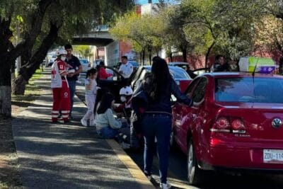 Se registra accidente vehicular bulevar López Máteos en Zacatecas