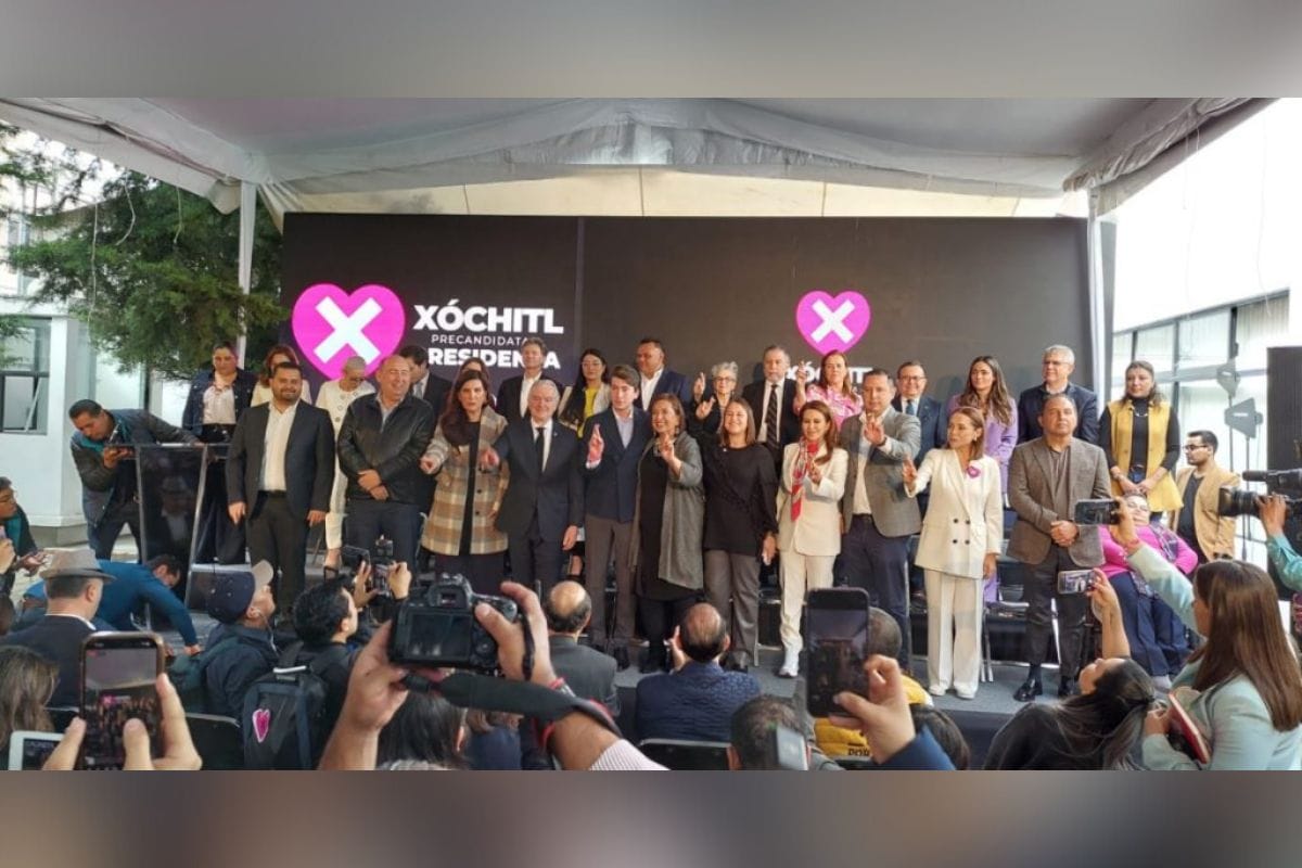 La precandidata presidencial de la coalición Fuerza y Corazón por México, Xóchitl Gálvez, comentó que sus hijos también la apoyarán.